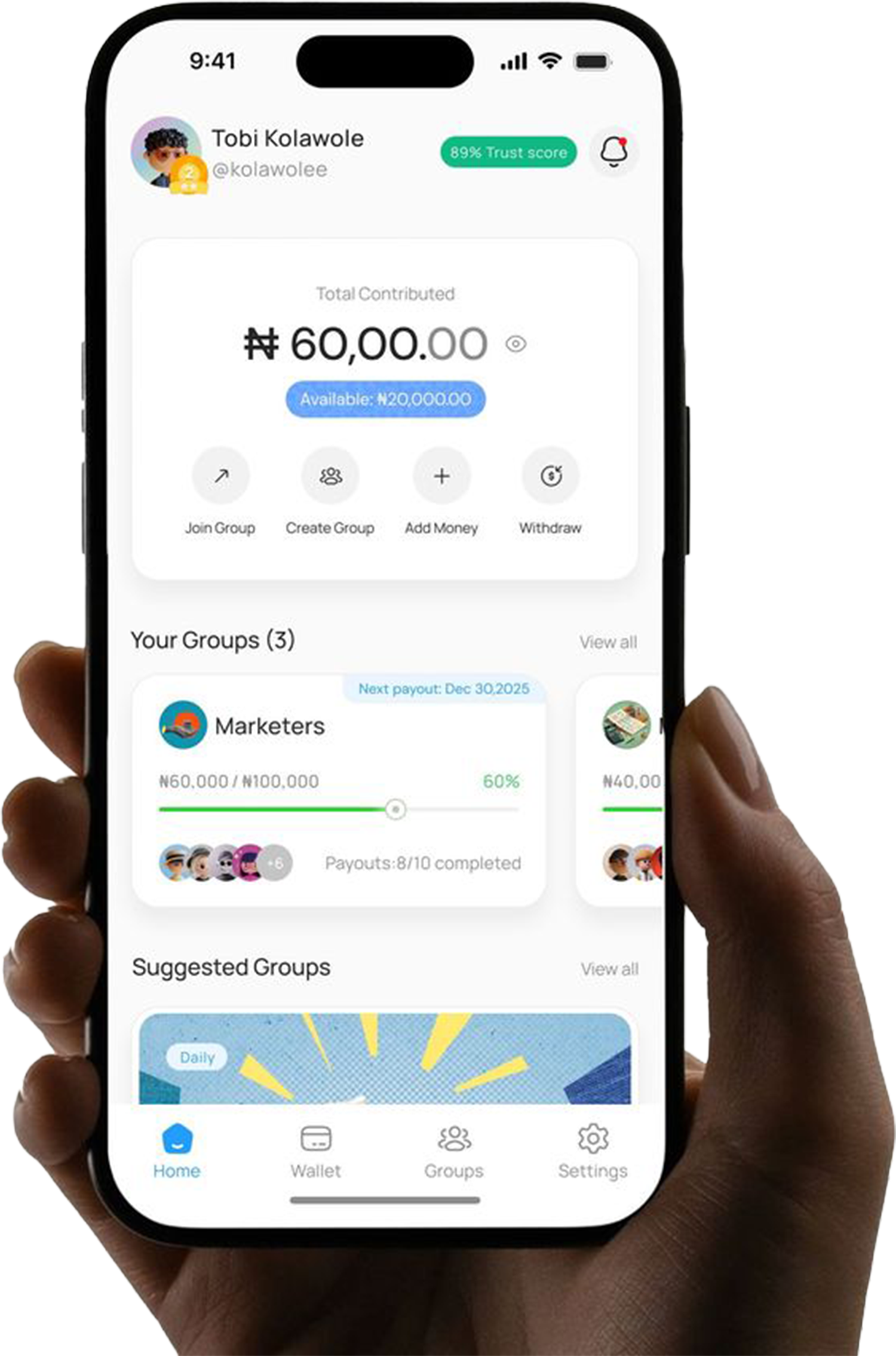 Provider App Mockup